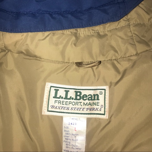 L. L Bean | Men’s Large Blue Winter Jacket - Picture 8 of 8